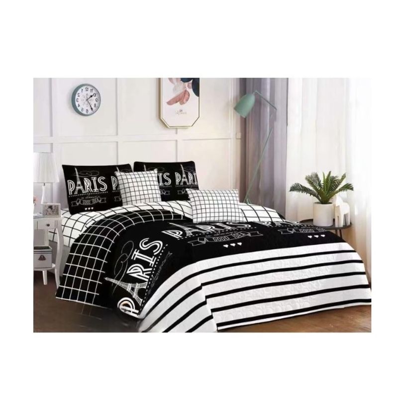 GENERICO - CUBRECAMA 2 PLAZAS QUILT TORRE EIFFEL