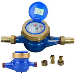 GENERICO - Medidor Remarcador Agua 12 Pulgadas Medidor Conexion 15mm