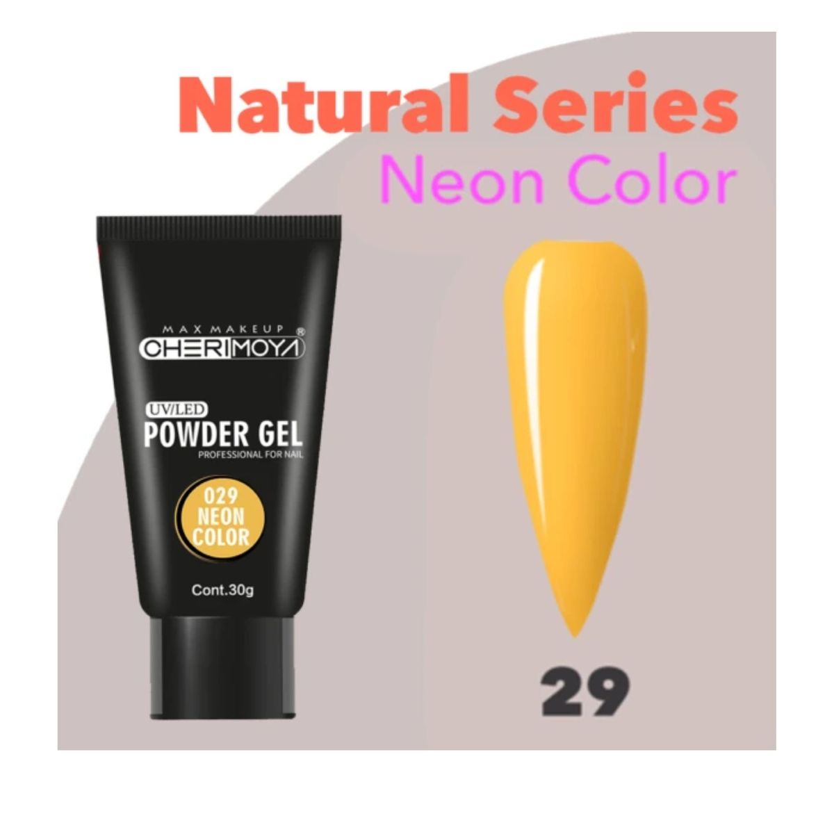 CHERIMOYA - Polygel de alta gama para construccion y extensiones de uñas 30gr