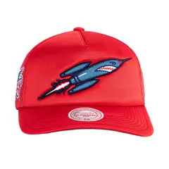 MITCHELL & NESS - Gorro Trucker Nba Houston Rockets Rojo Mitchell And Ness