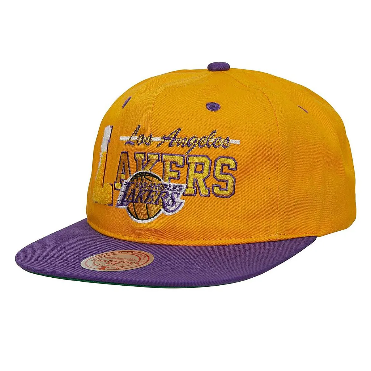MITCHELL & NESS - Jockey Gorro Snapback Nba Varsity Letter Hwc Lakers Mitchell And Ness