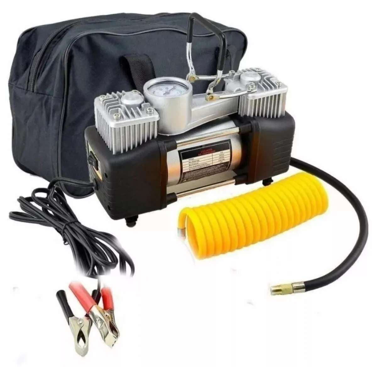 GENERICO - Compresor De Aire Doble Cilindro 12v Inflador Neumaticos