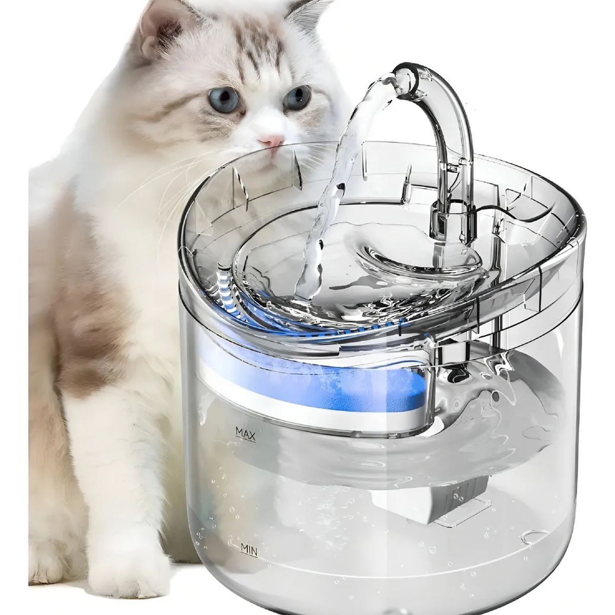 GENERICO - Fuente De Agua Para Gatos Y Perros De Acero Inoxidable FIGOIMPORT