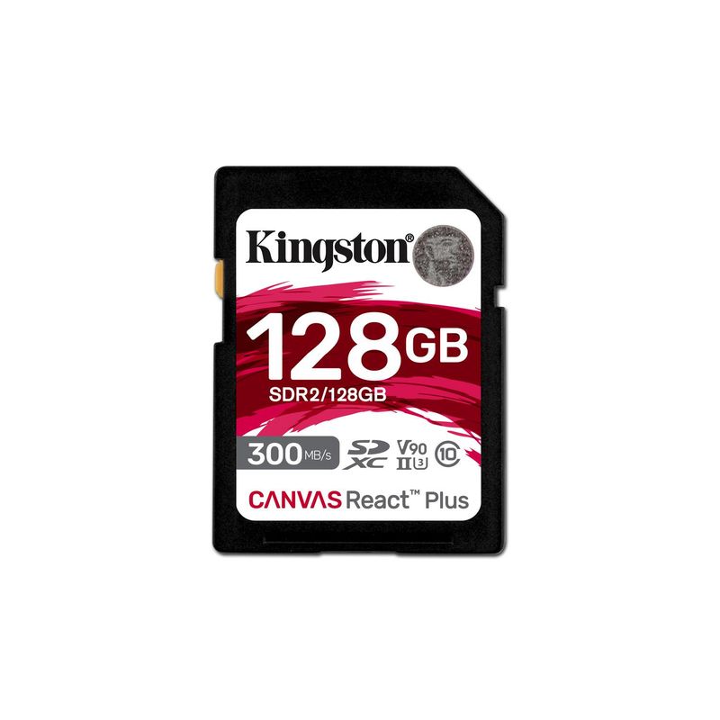 KINGSTON - Tarjeta De Memoria flash Canvas React Plus 128 GB SD UHS-II
