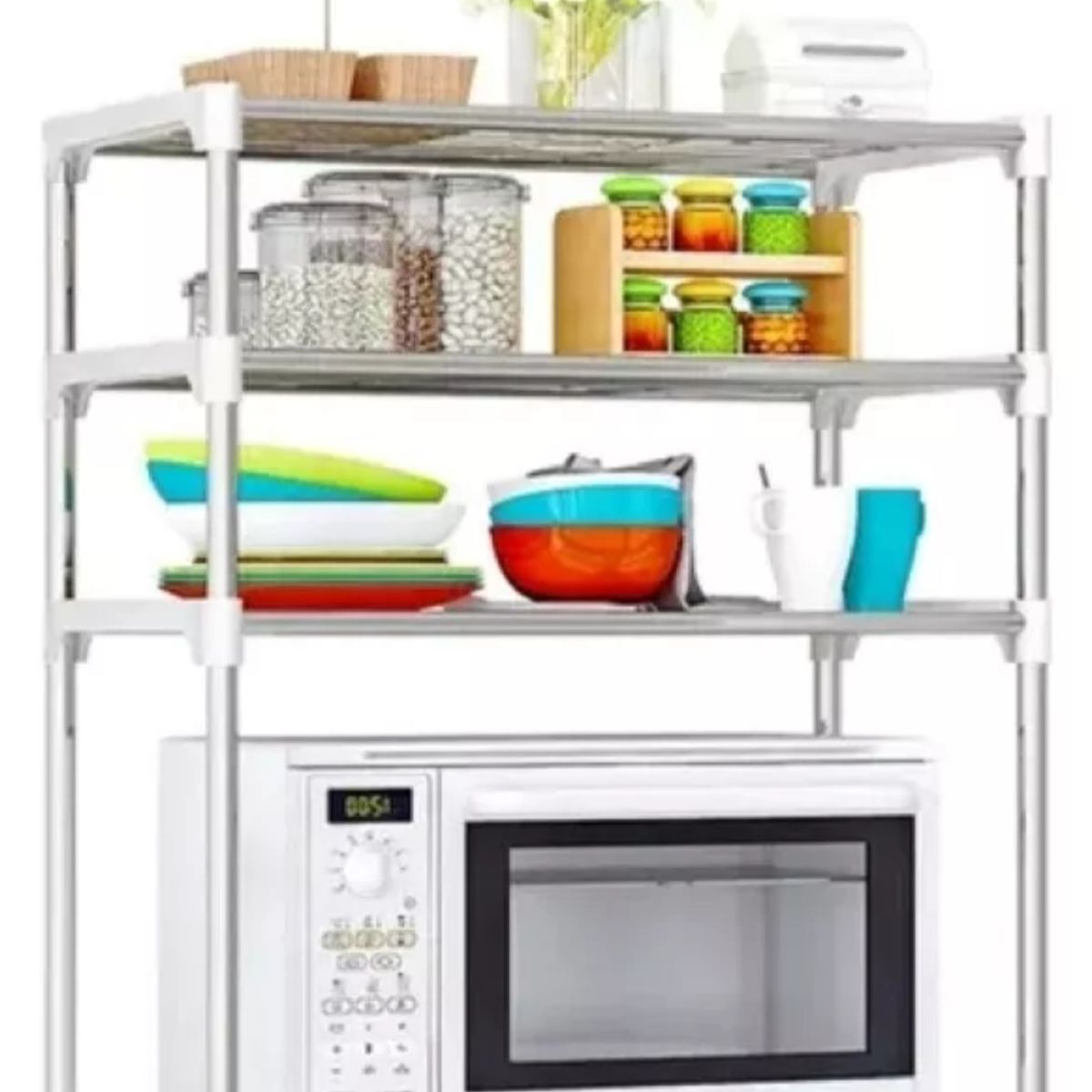 GENERICO - Estante De Almacenamiento Multifuncional 3 Niveles