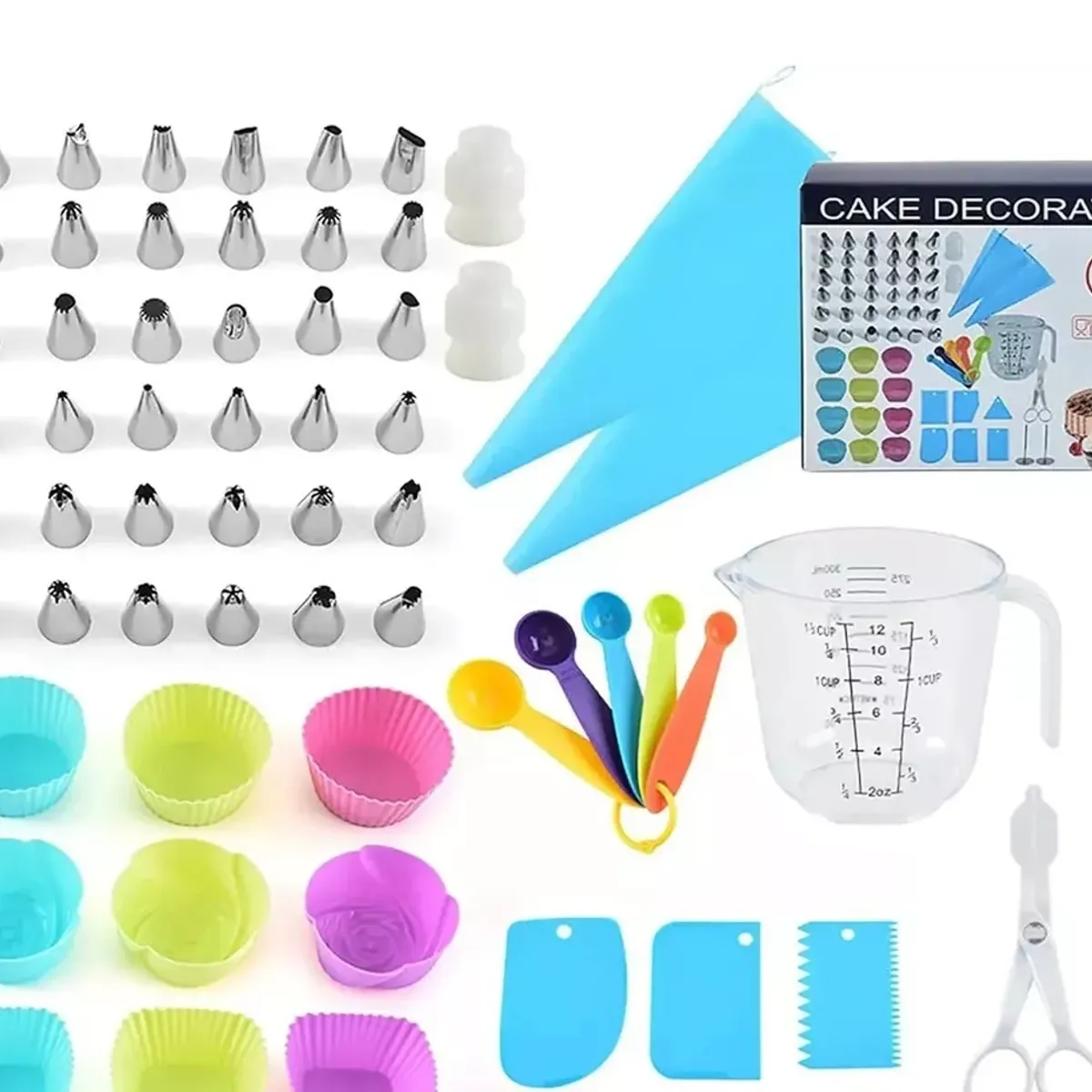 GENERICO - Set Kit De Decoración De Tortas Y Reposteria 63 Pcs Cupcakes