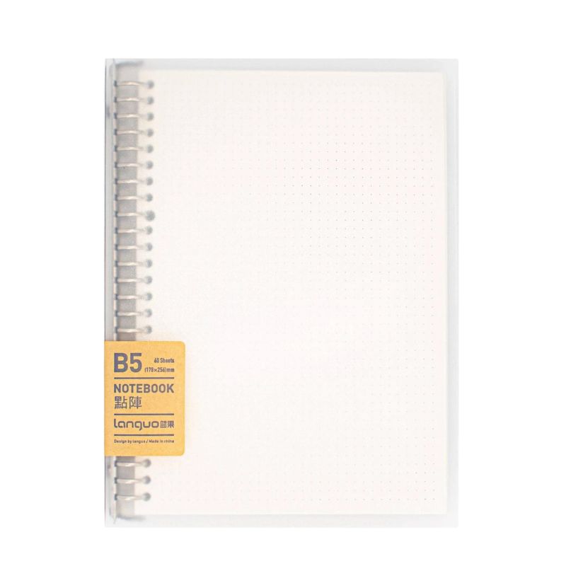 LANGUO - Libreta Anillada De Punto B5 Sistema Refill Languo