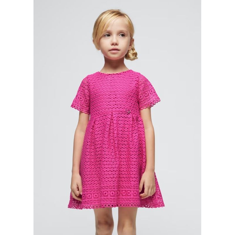 MAYORAL - Vestido Elegante estilo guipur niña