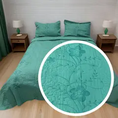 GENERICO - CUBRECAMA BORDADO DE VERANO KING