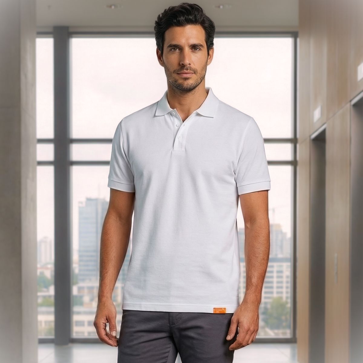T-WORLD - Polera Piqué Manga Corta Premium 6040 Ideal Para Bordar