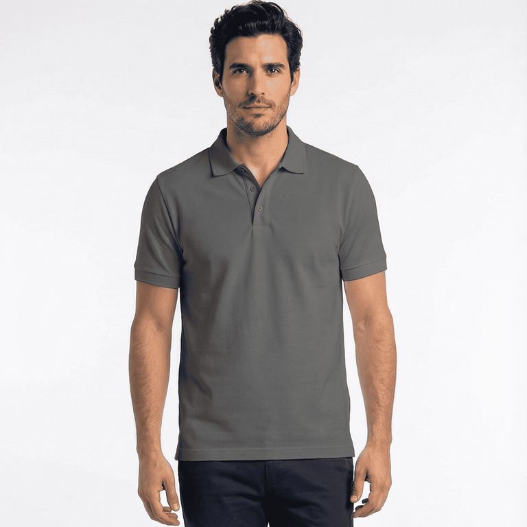 Polera Piqué Hombre Manga Corta Premium