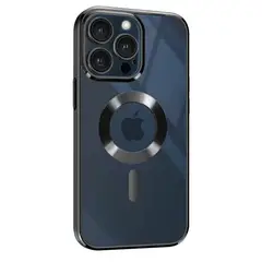 JOIGO - Carcasa Funda Para iPhone 16 Pro  Magsafe Metalizada Negro
