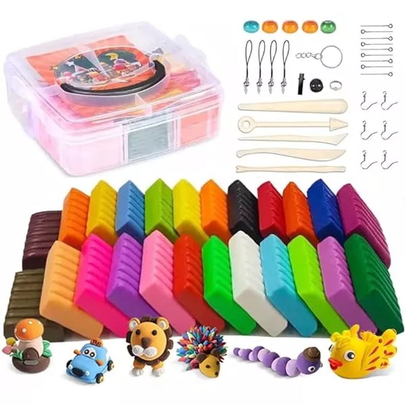 GENERICO - Kit De Arcilla Polimérica 32 Colores Iniciación