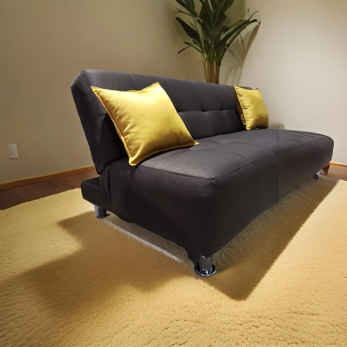 MUEBLES NEW - SOFA CAMA NEW CHOCOLATE LINO