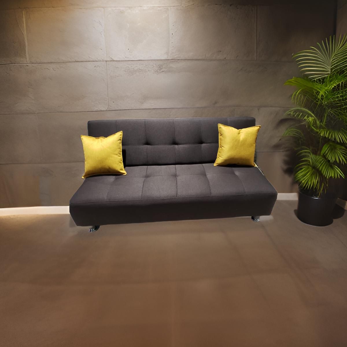 MUEBLES NEW - SOFA CAMA NEW CHOCOLATE LINO