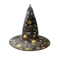 GENERICO - Sombrero De Bruja Halloween Niñas y Adultas Negro