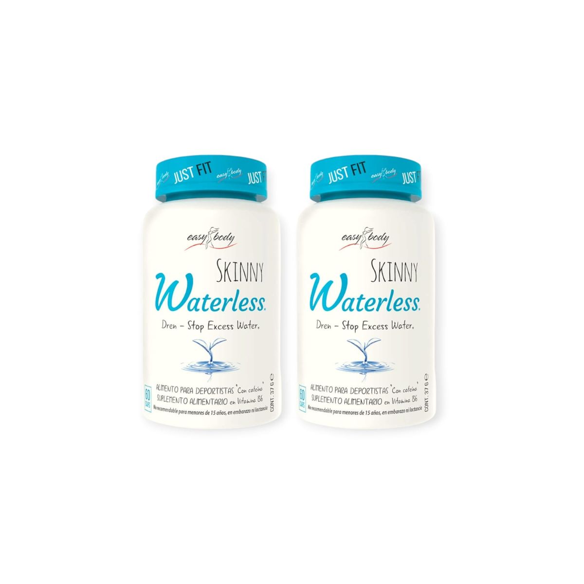 EASYBODY - PACK 2 DIURETICO SKINNY WATERLESS 60 CPS C/U - EASY BODY