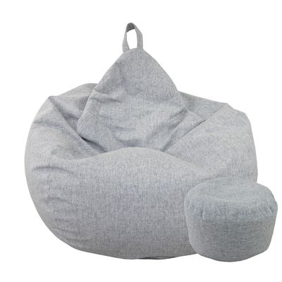 Imagen 2 del producto Puff Pera de Lino talla XL 120x80 GRIS CLARO