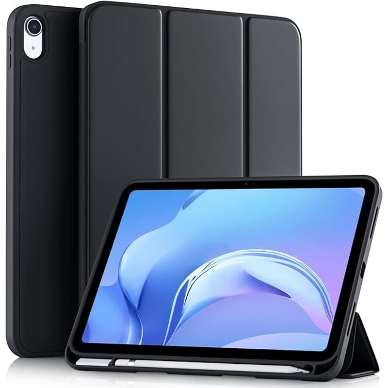 GENERICO - Carcasa Funda Smart Cover Para iPad 10.9 4ta y 5ta Gene. - Negro