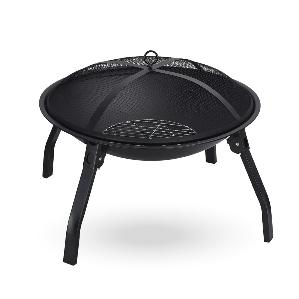 HOME & DESING - Brasero Parrilla redondo con tapa