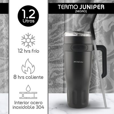 Imagen 2 del producto Termo Vaso Mug Térmico Juniper By 1.2L Acero Inox 304 - Negro