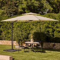 Quitasol Reforzado con Base Bright Night Luces 300cm