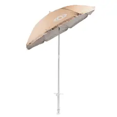 KANO - Quitasol de Playa UV50 180cm Rapel Reclinable con Base