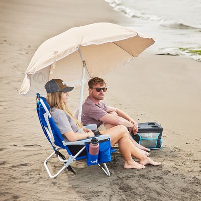 Imagen 2 del producto Quitasol de Playa UV50 180cm Rapel Reclinable con Base