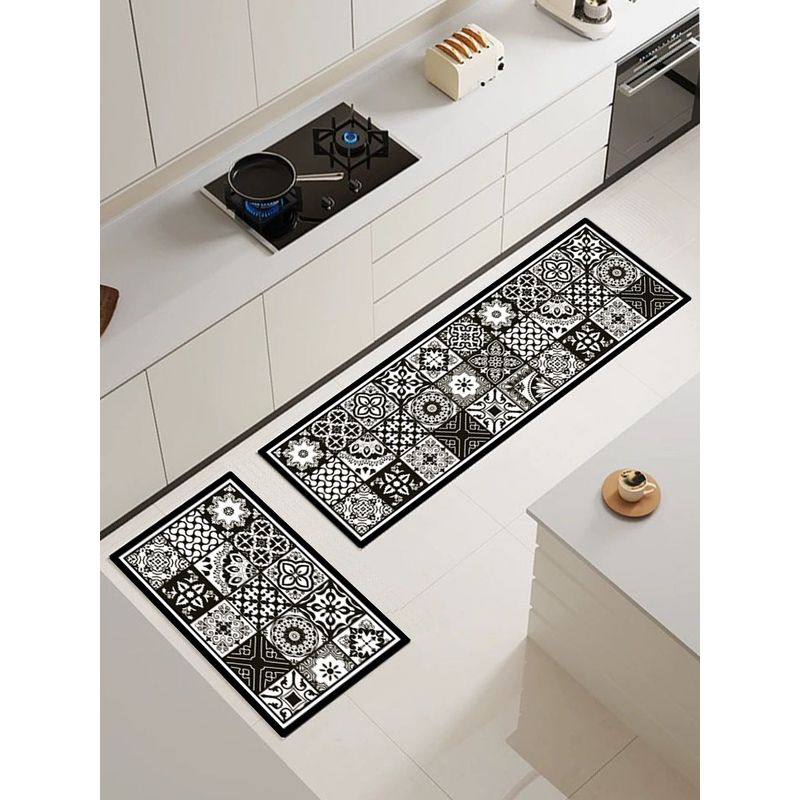 ANGELES DEL HOGAR - Alfombras De Cocina 2 Piezas Antideslizante Goma