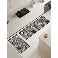 ANGELES DEL HOGAR - Alfombras De Cocina 2 Piezas Antideslizante Goma