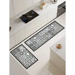 ANGELES DEL HOGAR - Alfombras De Cocina 2 Piezas Antideslizante Goma