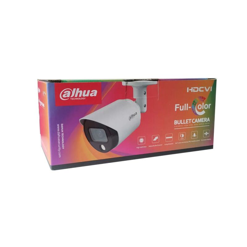 DAHUA - Camara Bullet Analoga Dahua 2MP Full Color LED 20M
