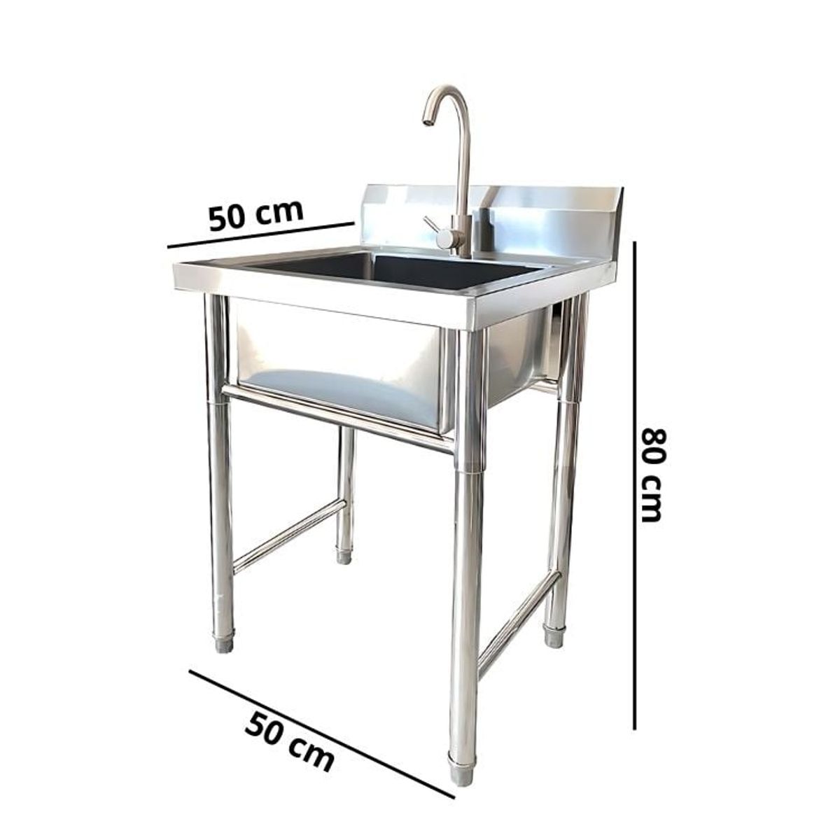 CRUSEC - Lavaplatos Individual Resistente Griferia Acero Inoxidable