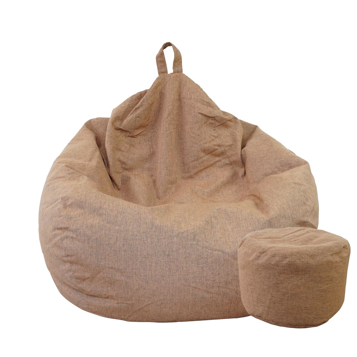 JOYTEK - Puff Pera de Lino talla XL 120x80 Marrón