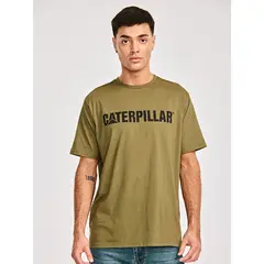 CAT - Polera Manga Corta Hombre Caterpillar LogoVerde