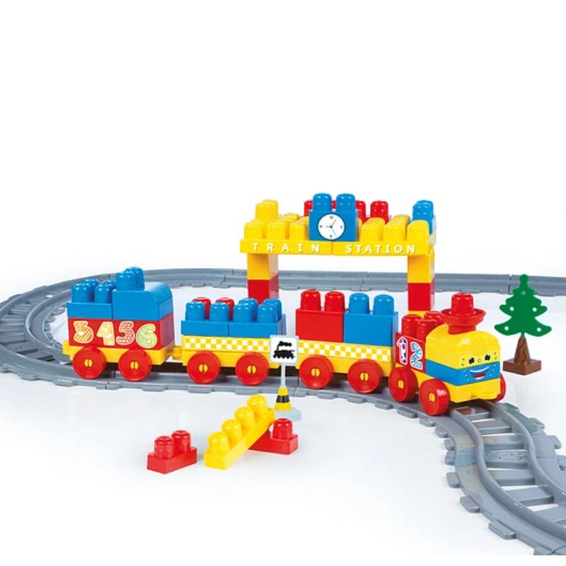 KIDSCOOL - BLOCKS SET DE TREN 89 PCS- KIDSCOOL