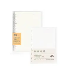 LANGUO - Libreta Anillada A5 Sistema Refill + Pack Hojas Repuesto Diseño de Línea