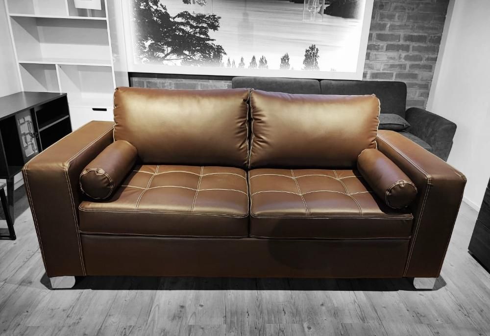 Sofa 3 cuerpos Capri pu cafe