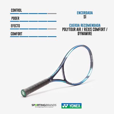 Imagen 2 del producto Raqueta Tenis EZONE GAME SKY BLUE G 3/8 270 GR Encordada - Con Funda