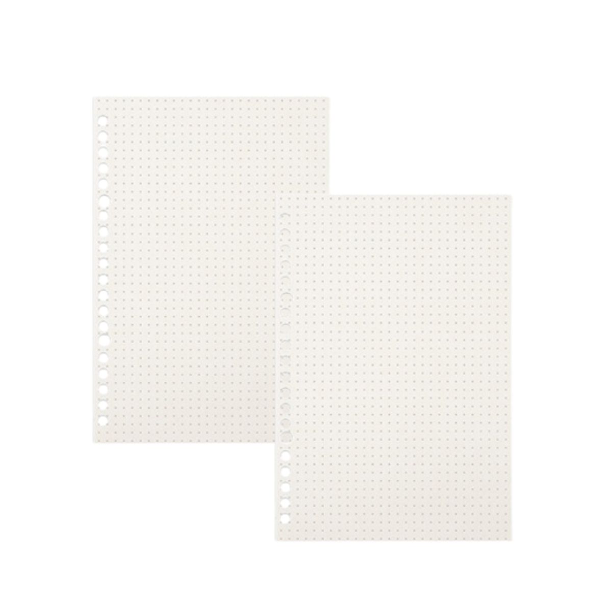 LANGUO - Libreta Anillada A5 Sistema Refill + Pack Hojas Repuesto Diseño de Punto