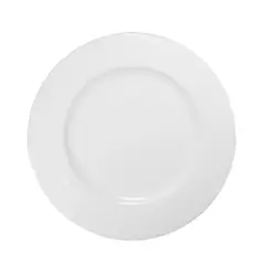 COSTA VERDE - Plato Porcelana Blanca Océano 24 cm Set 6 pcs