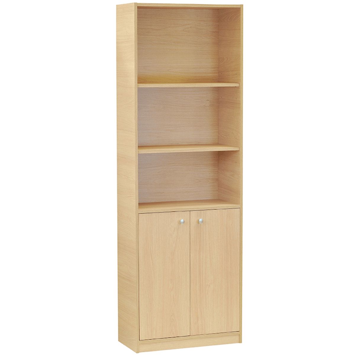 MOBIKIT - Estante 5 Niveles con Puertas Carvalo