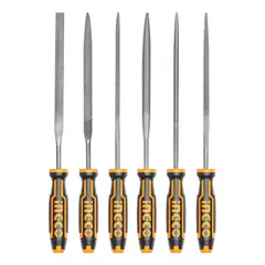 INGCO - Kit Set Juego De Mini Limas 6 Piezas 3mm X 140mm