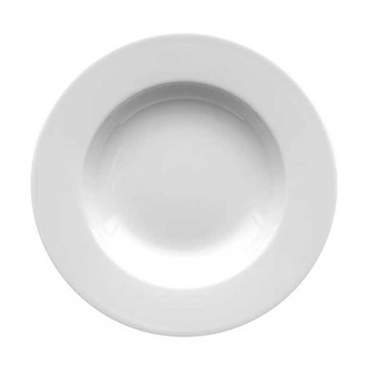 COSTA VERDE - Plato Porcelana Blanca Océano Hondo 23cm Set 6 pcs