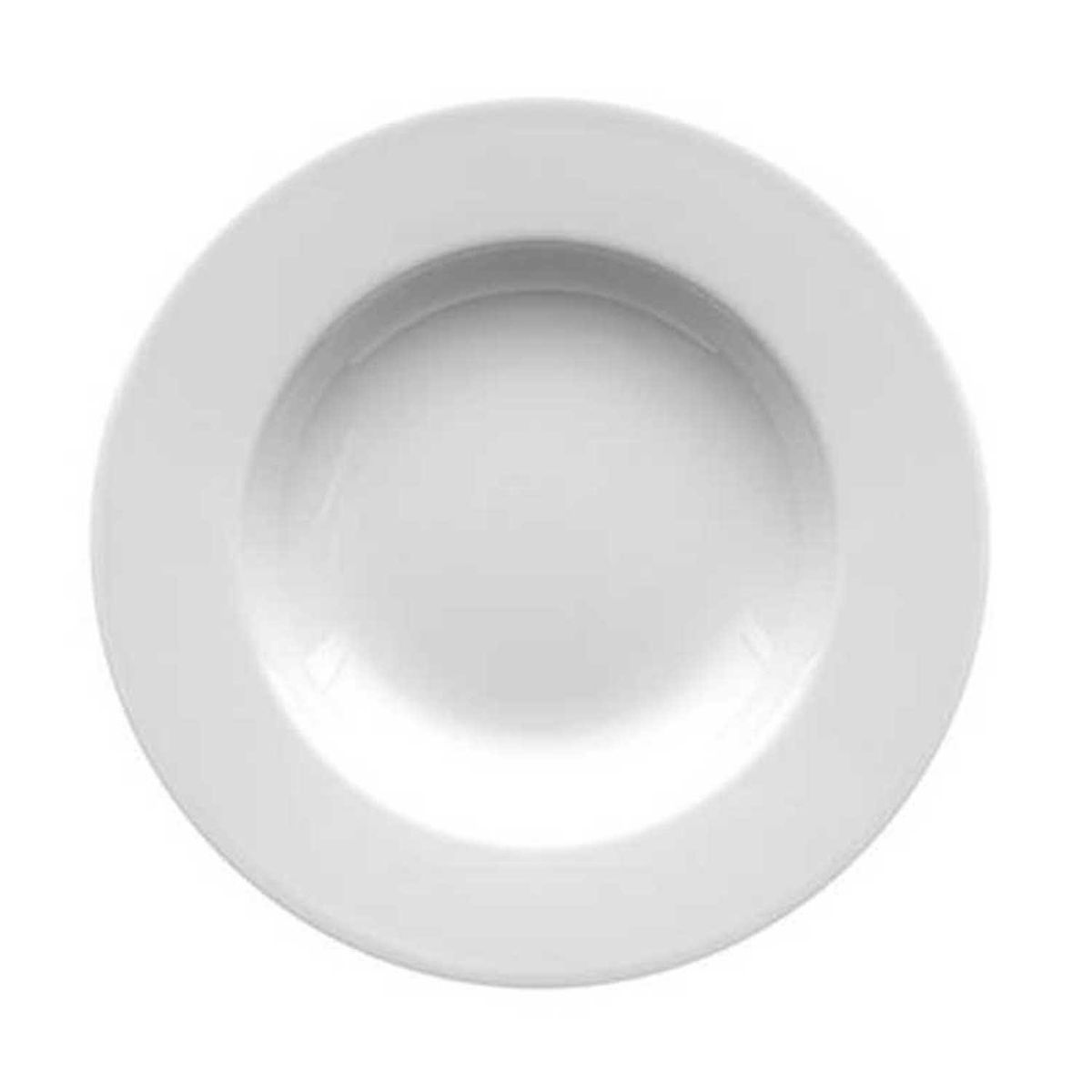 COSTA VERDE - Plato Porcelana Blanca Océano Hondo 23cm Set 6 pcs