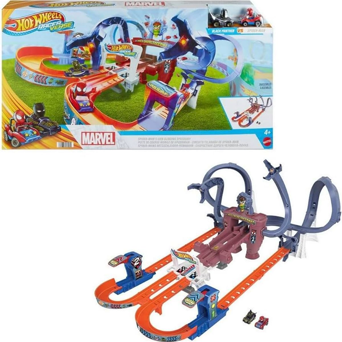 HOT WHEELS - Pista Spiderman Racerverse Hot Wheels Mattel HVH37