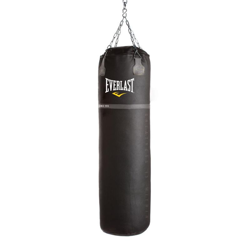 EVERLAST - Saco de Boxeo Pesado de Cuero 100lb Everlast - Negro