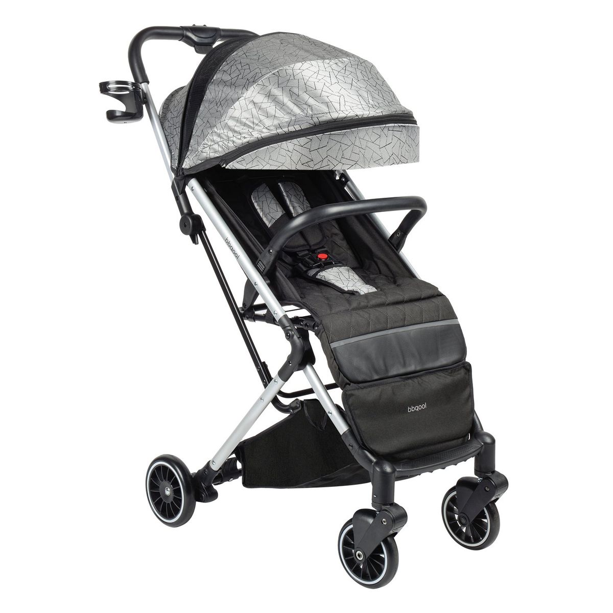 BBQOOL - Coche Maleta Compacto Mini-Ride Grey