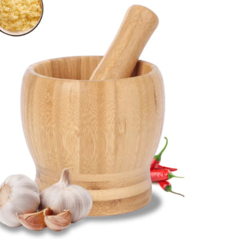 GENERICO - Mortero Moledor Picador Triturador De Ajo Aji Frutos Secos