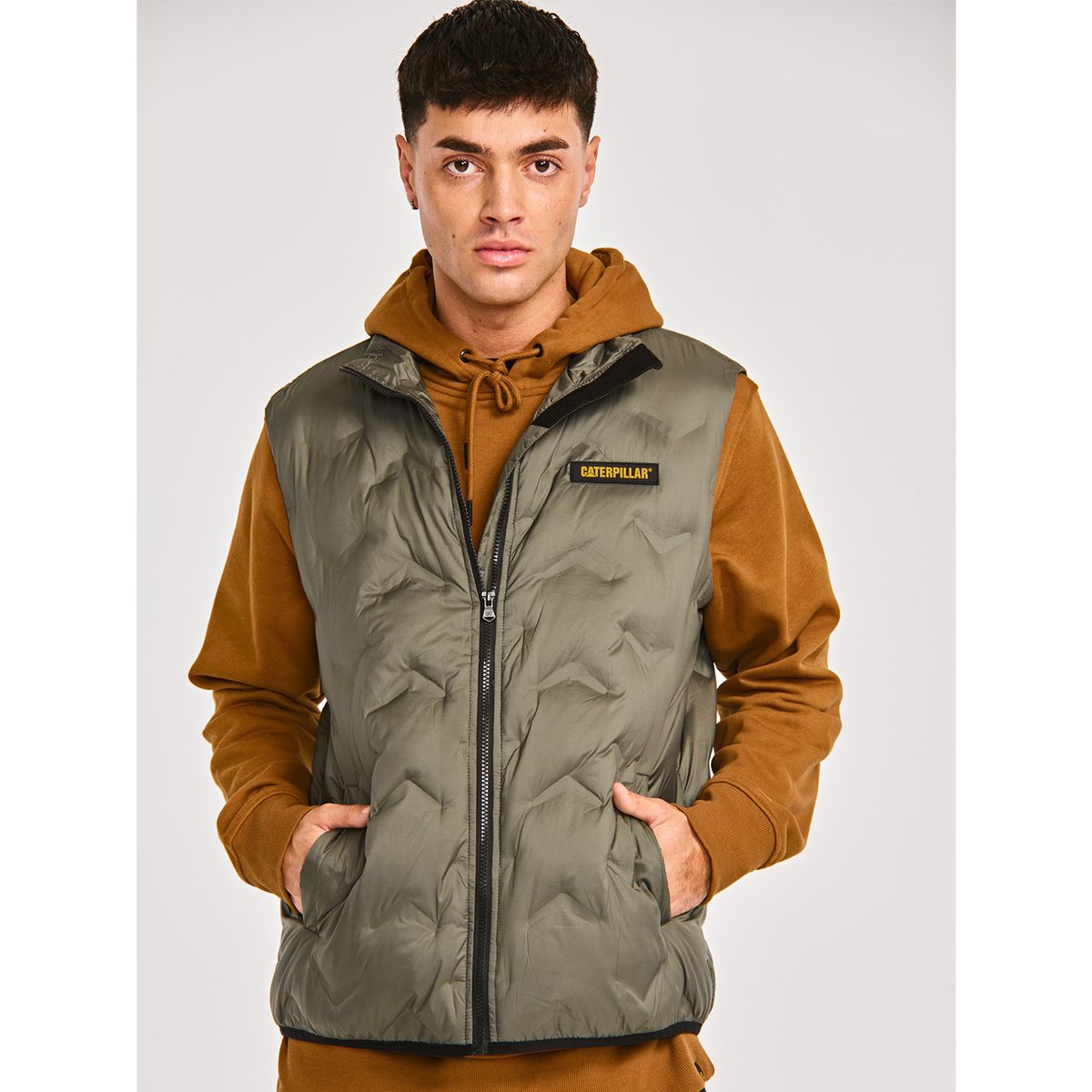 CAT - Chaqueta Sin Manga Hombre Bonded MW Ins Vest Gris CAT